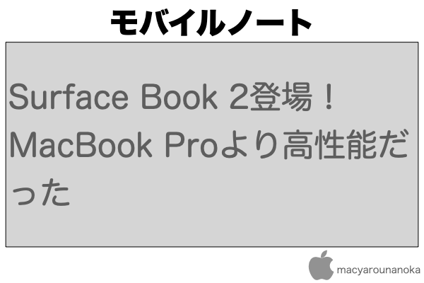 Surface Book 2登場！MacBook Proより高性能だったのイメージ